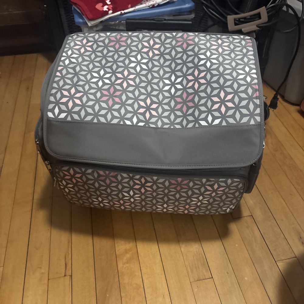 Everything Mary Rolling Craft Organizer Tote Scrapbooking Cart Wheels EVM880019
